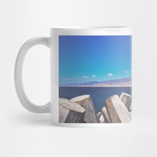 Sea wall, Oman Mug